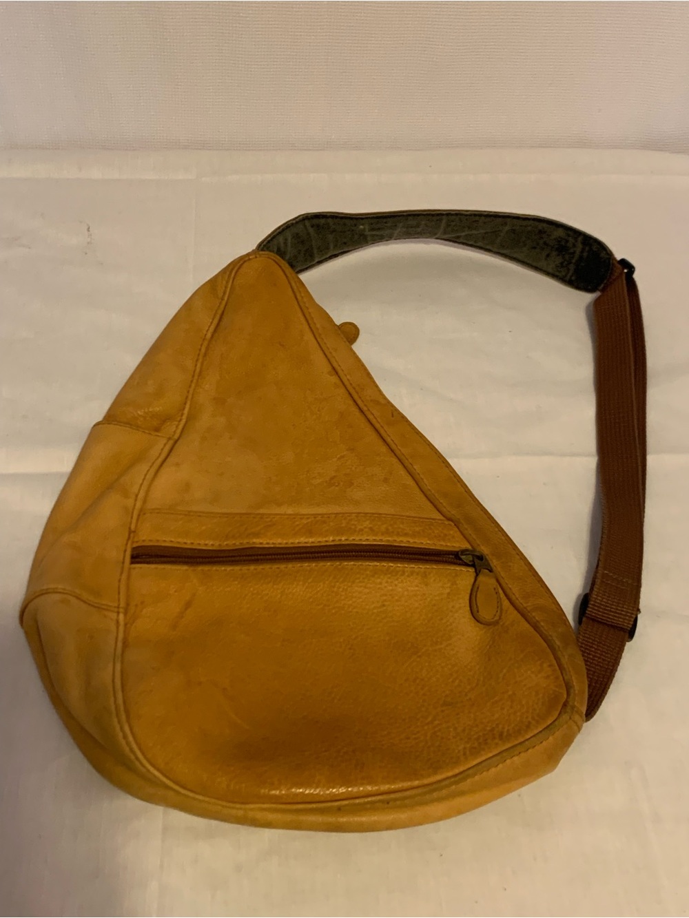 L.L. Bean Ameribag leather sling backpack,